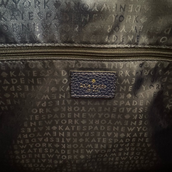 Kate Spade Shoulder Bag- blue, pebbled leather - Picture 8 of 10